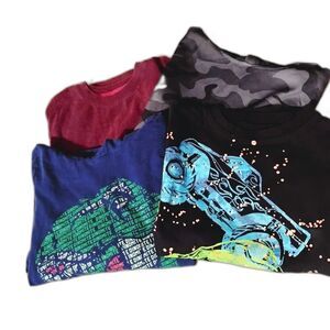 Boys Hoodie & Long Sleeve Shirt Bundle (4-Pack) – Size 6/7–8 –